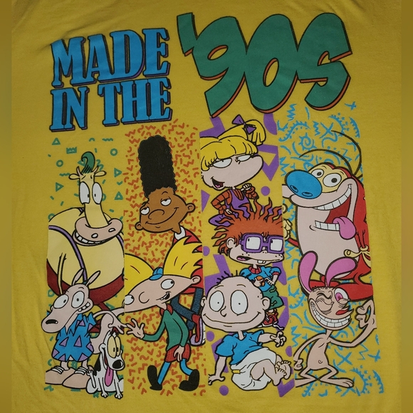 2018 Nickelodeon 90s Nick Toons Shirt Size Large - Picture 2 of 4